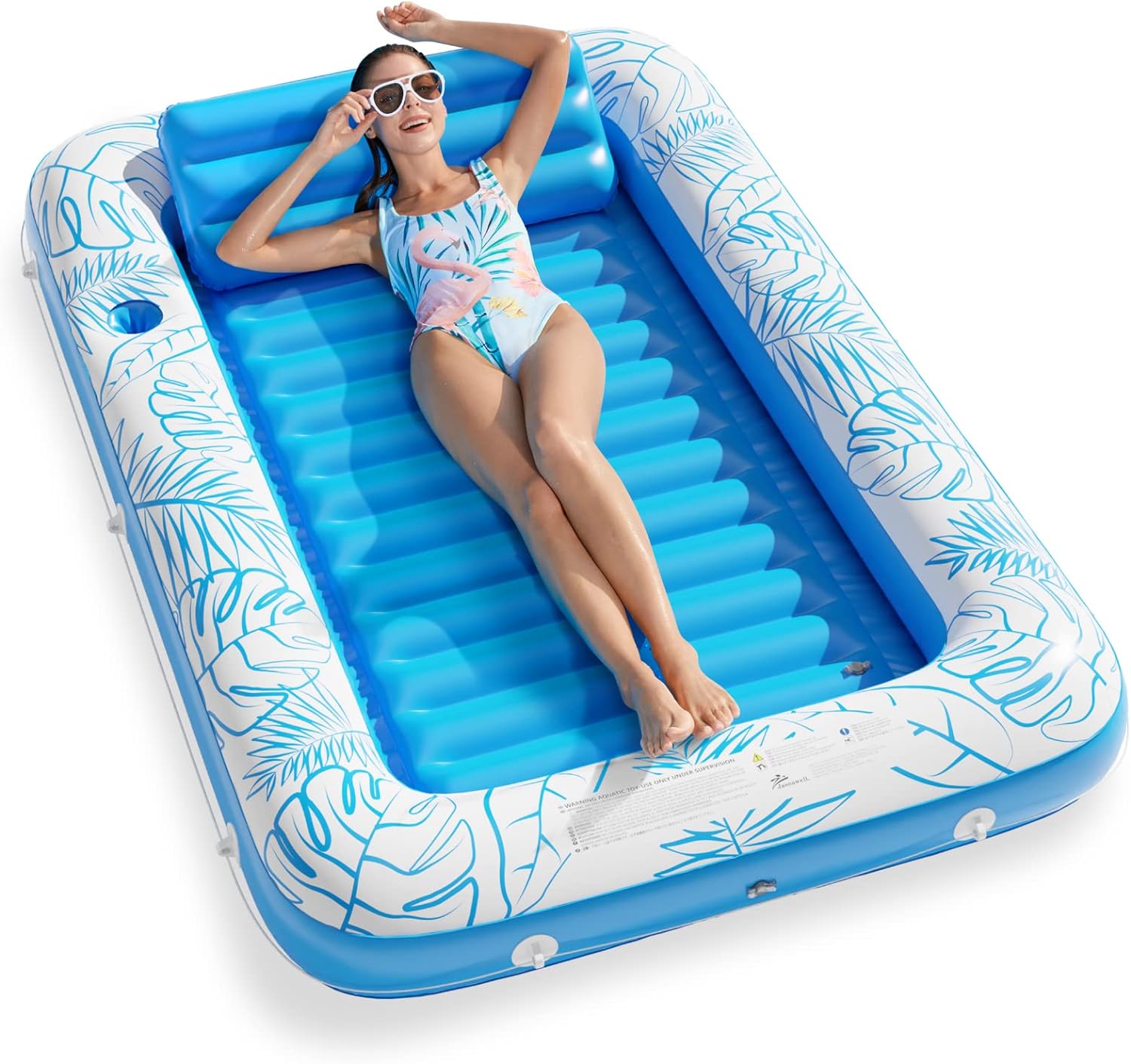 4-in-1 Tanning Pool Lounger — 71 in