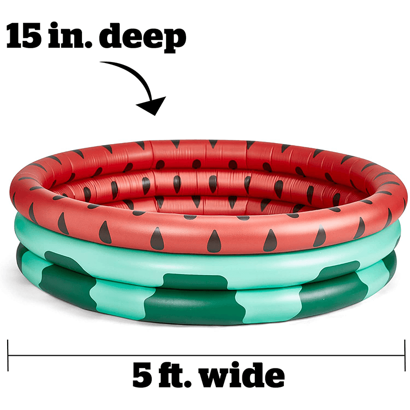 5 Foot Round Inflatable Watermelon Kiddie Pool — photo 3