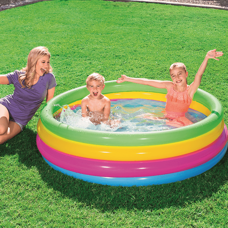 5 Ft Rainbow Kiddie Play Splash Pool — photo 3