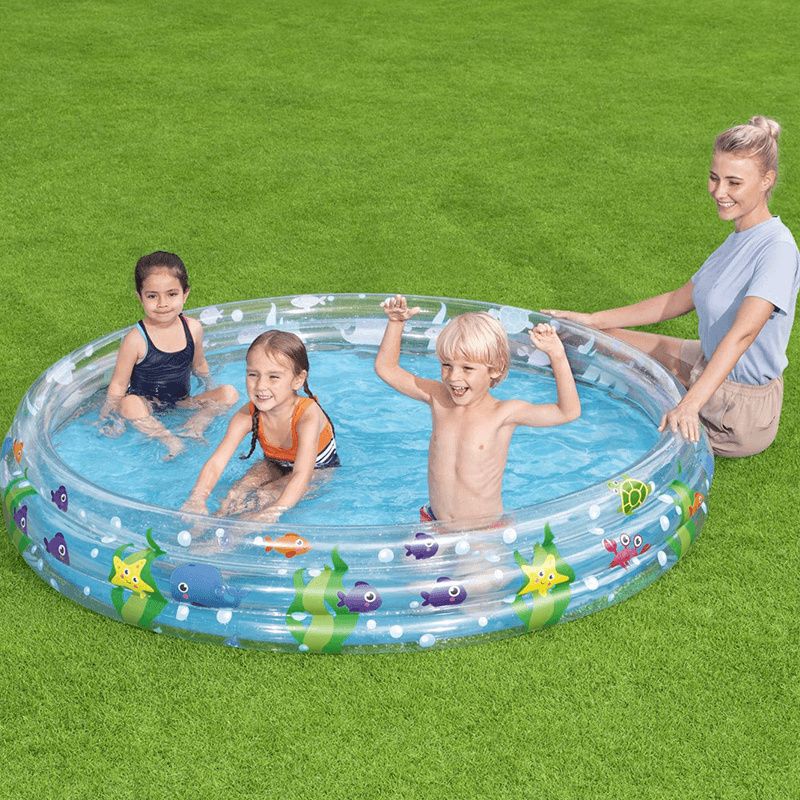 6 Foot Round 3 Ring Kiddie Splash Pool — photo 2