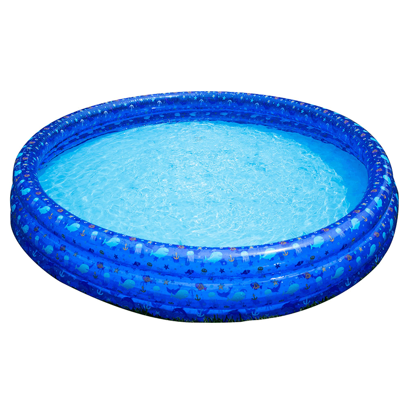 60 Inch 3 Ring Inflatable Kiddie Pool — photo 3