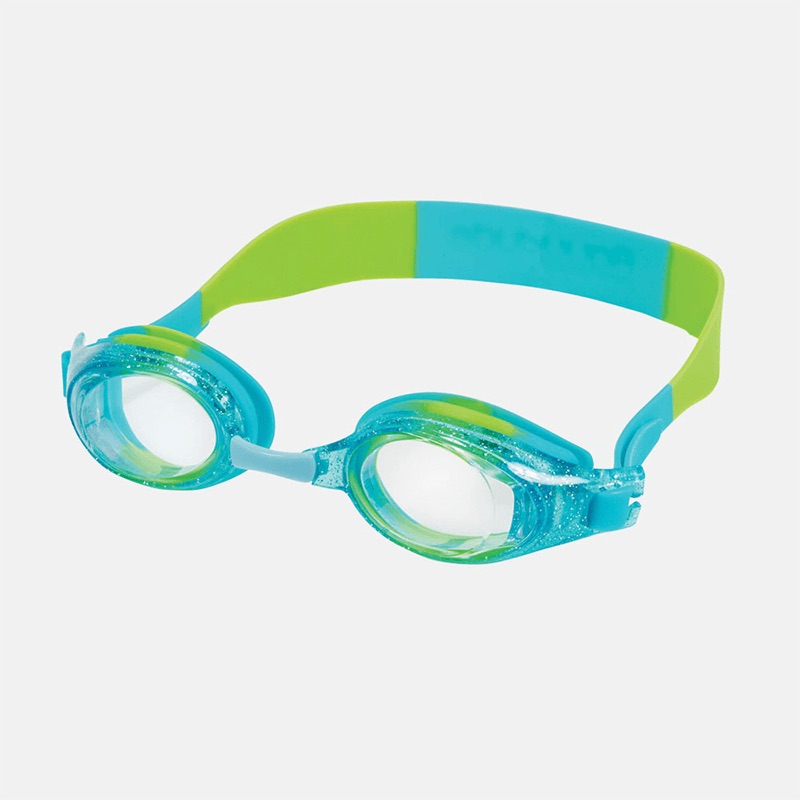 Child Anemone Jr Clear / Aqua Sparkly Swim Goggles