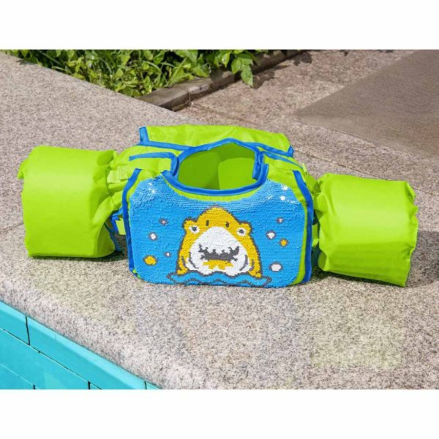 Bestway Flip N Reveal Sequin Swim Pals (Green and Blue) — photo 2