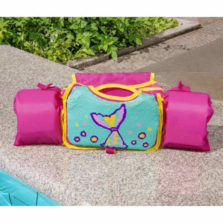 Bestway Flip N Reveal Sequin Swim Pals (Pink and Yellow) — photo 3