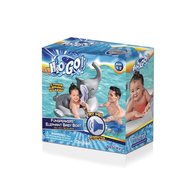 Bestway H2OGO! Funspeakers™ Elephant Baby Boat Float — photo 4