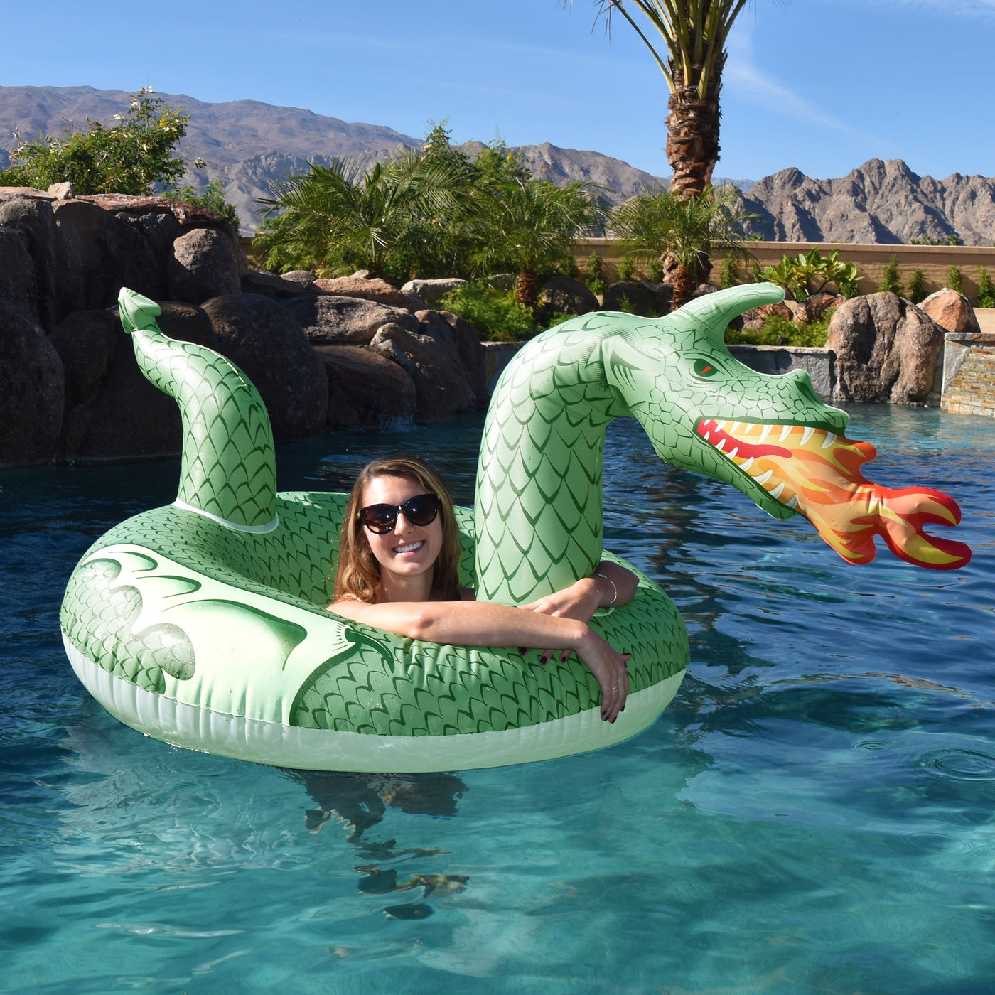 Fire Dragon Party Tube Float — 45 in — photo 2