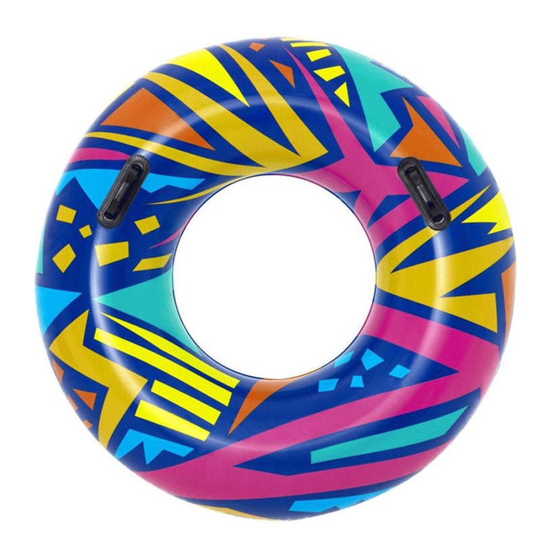 42 Inch Geometric Swim Ring (Blue)