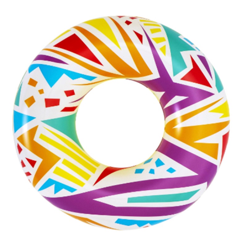 42 Inch Geometric Swim Ring (Yellow)