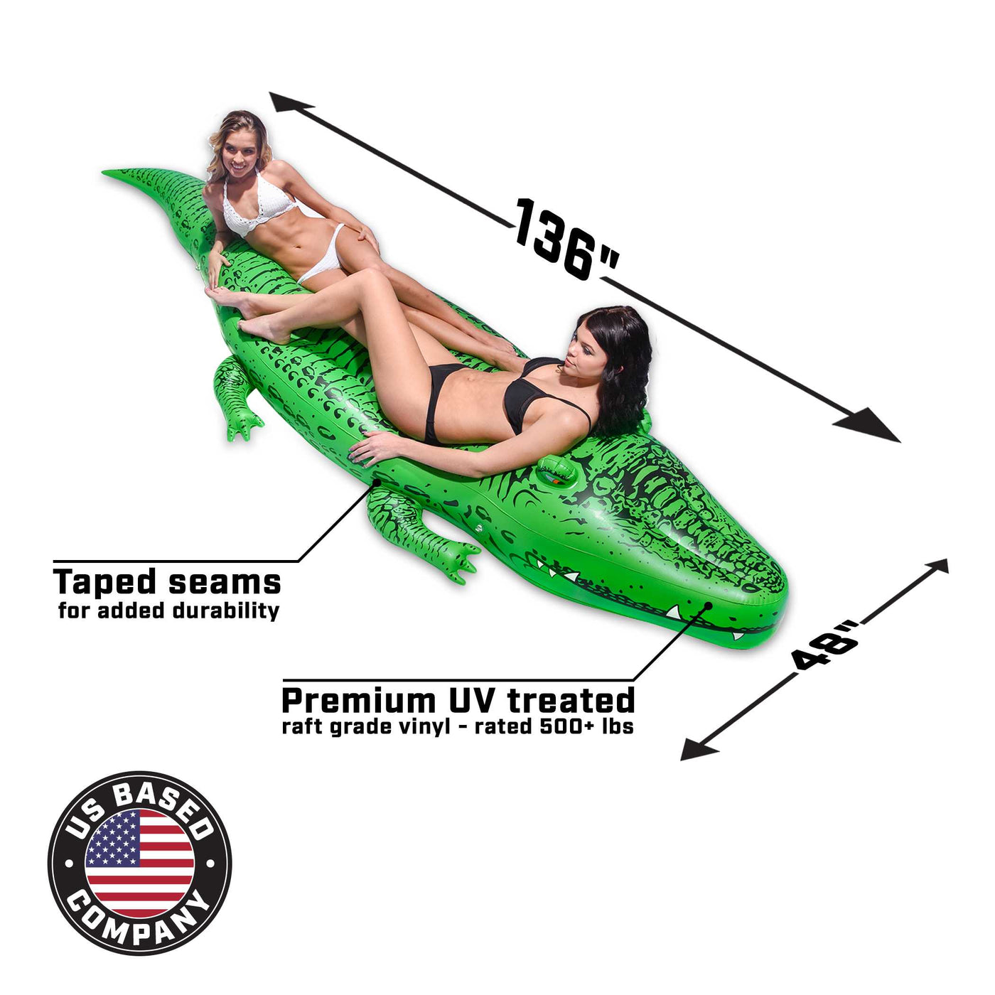 Giant Alligator Pool Float — 11 ft — photo 4