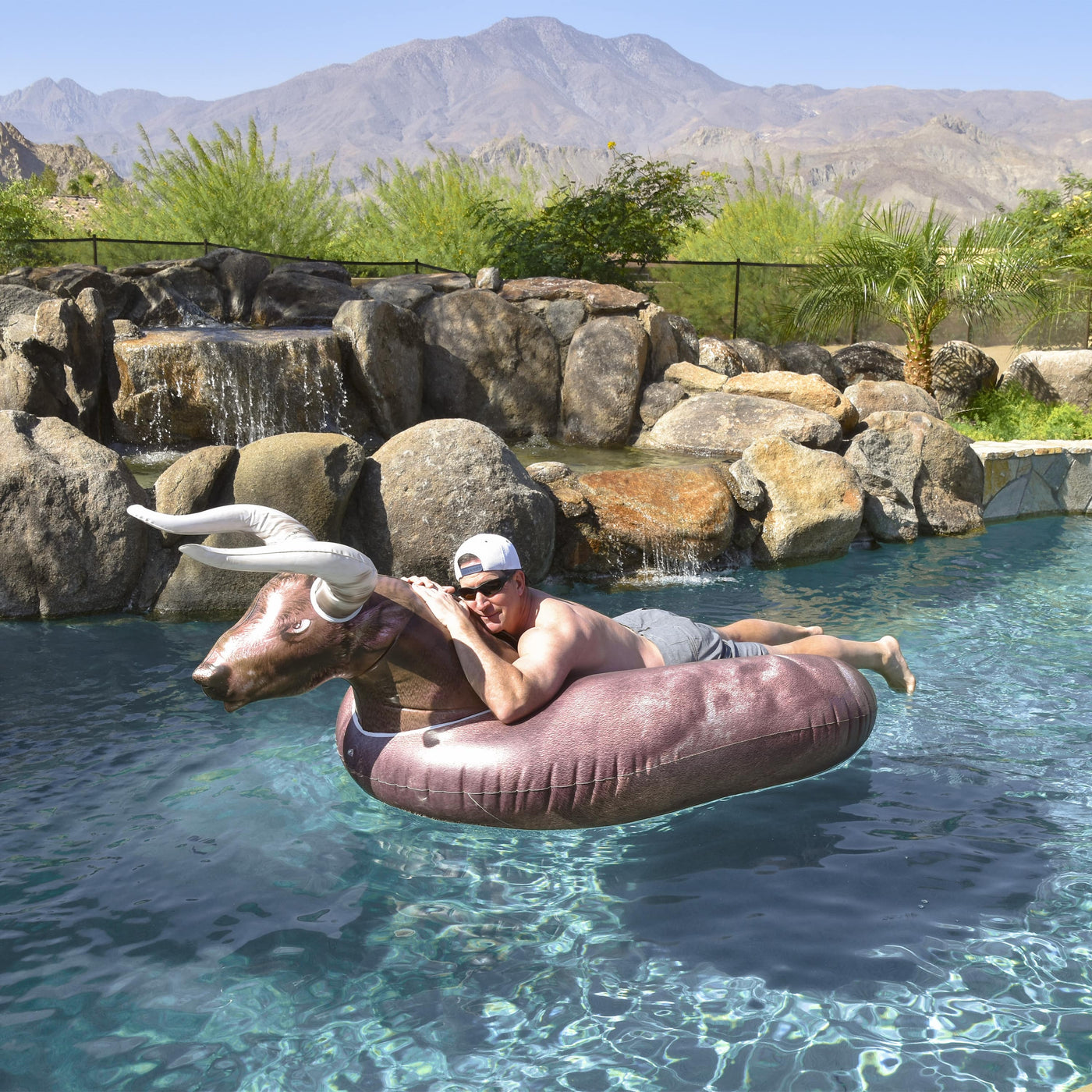 Giant Bull Ride-On Pool Float — 7 ft — photo 2