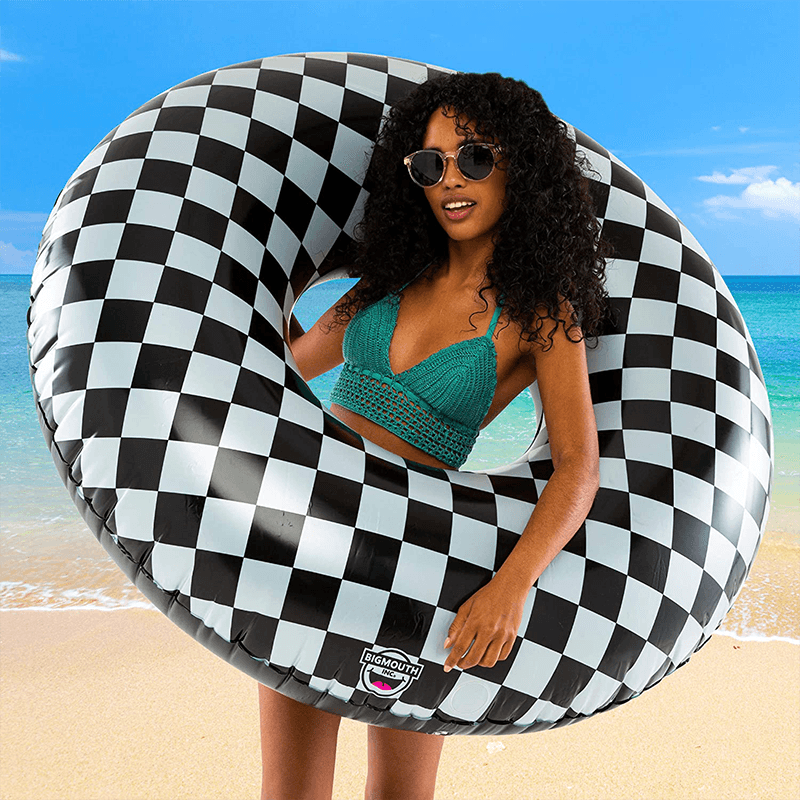 Giant Checkered Pool Ring Float — photo 2