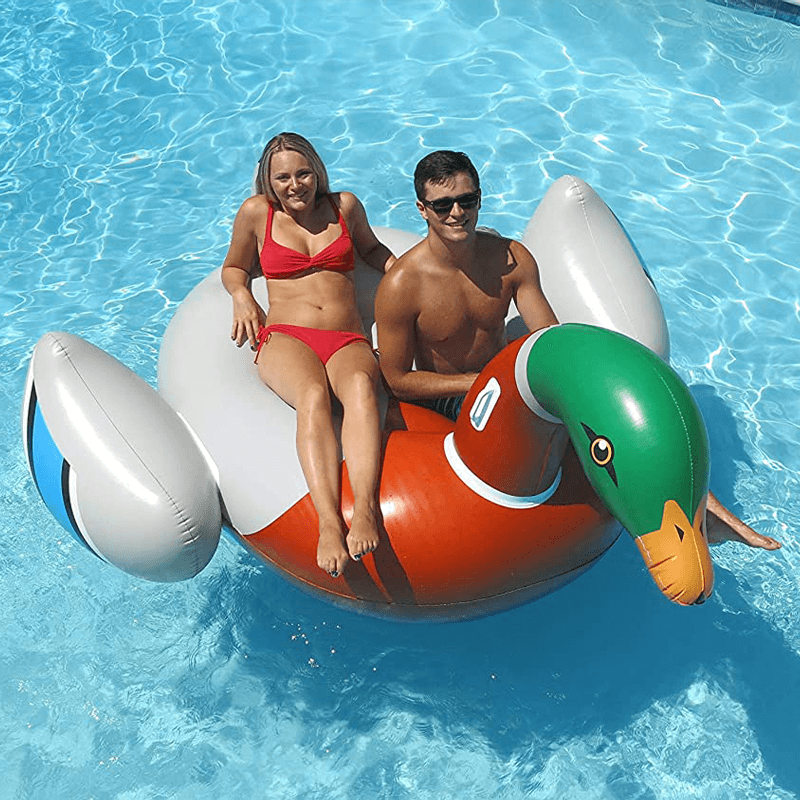 Giant Duck Mallard Ride-On Pool Float — photo 2