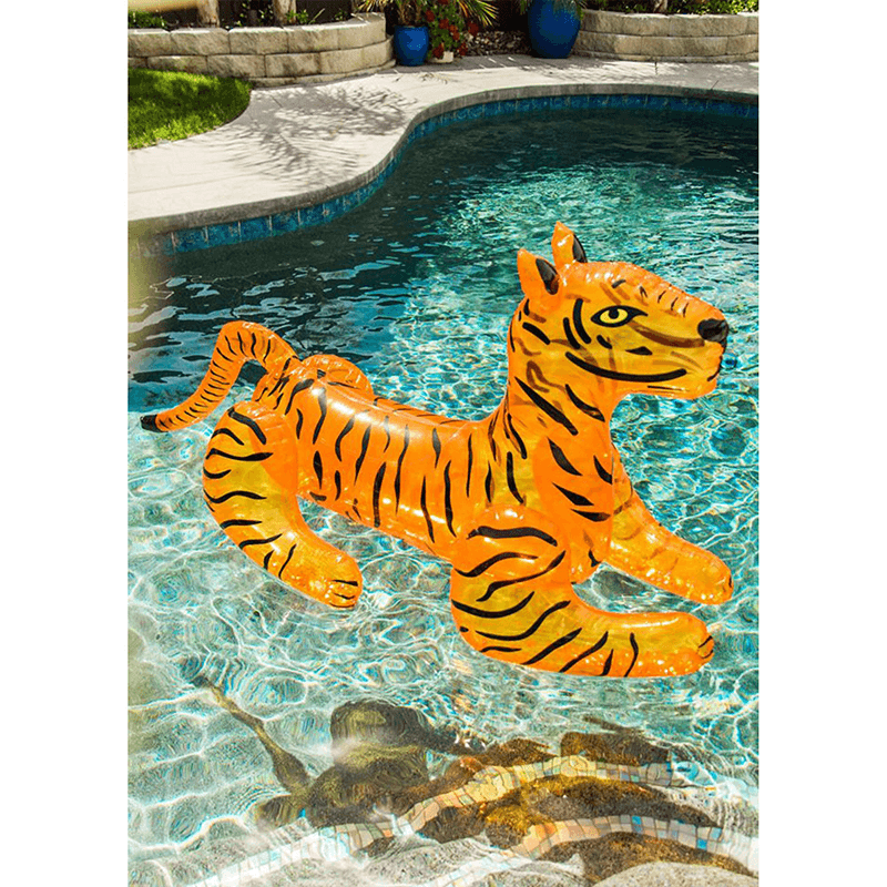 Giant Glitter Tiger Pool Float — photo 2
