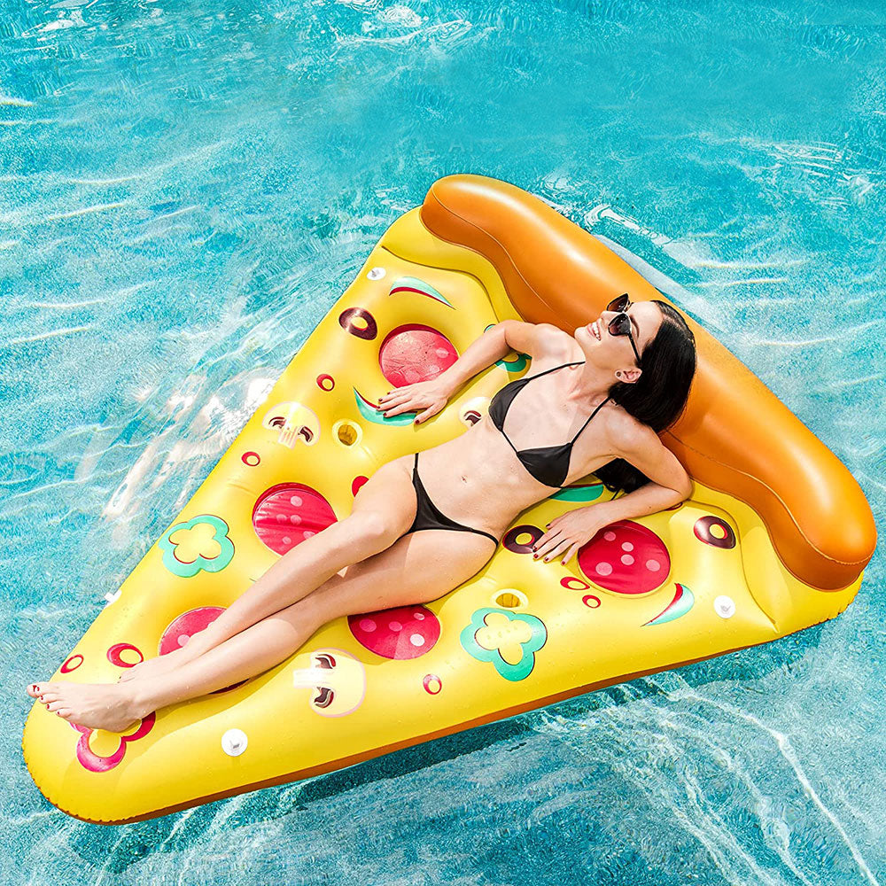 Giant Pizza Slice Pool Float — 71 in