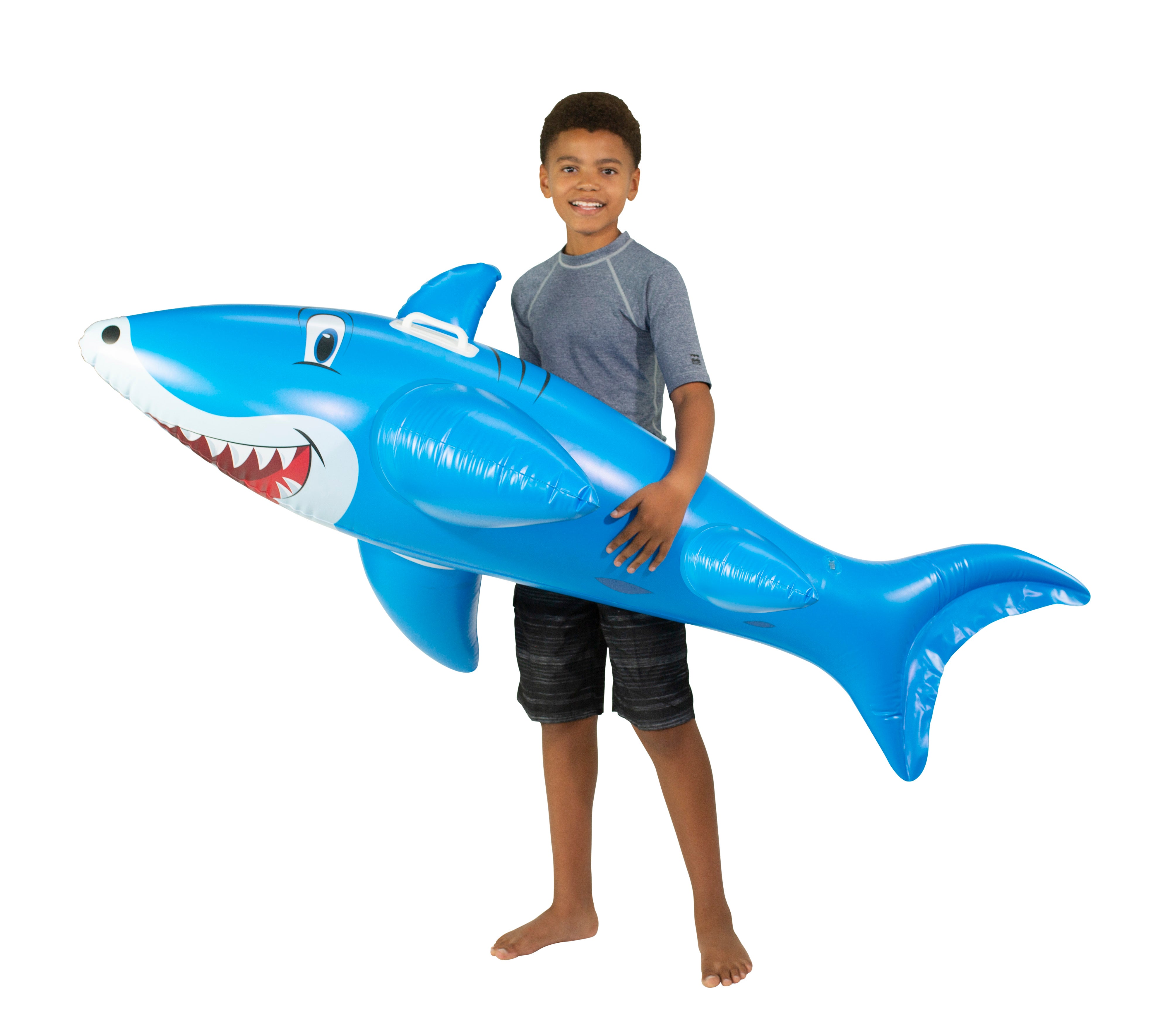 Giant Shark Ride-On Float — 6 ft
