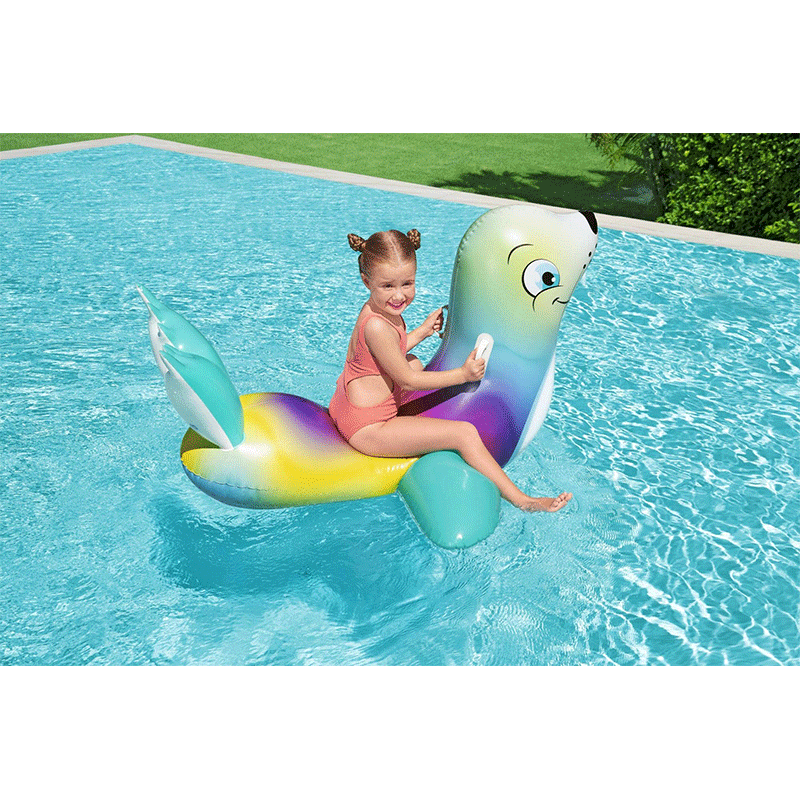 H2OGO! Flash N' Splash Seal Kids Ride-On Pool Float — photo 5