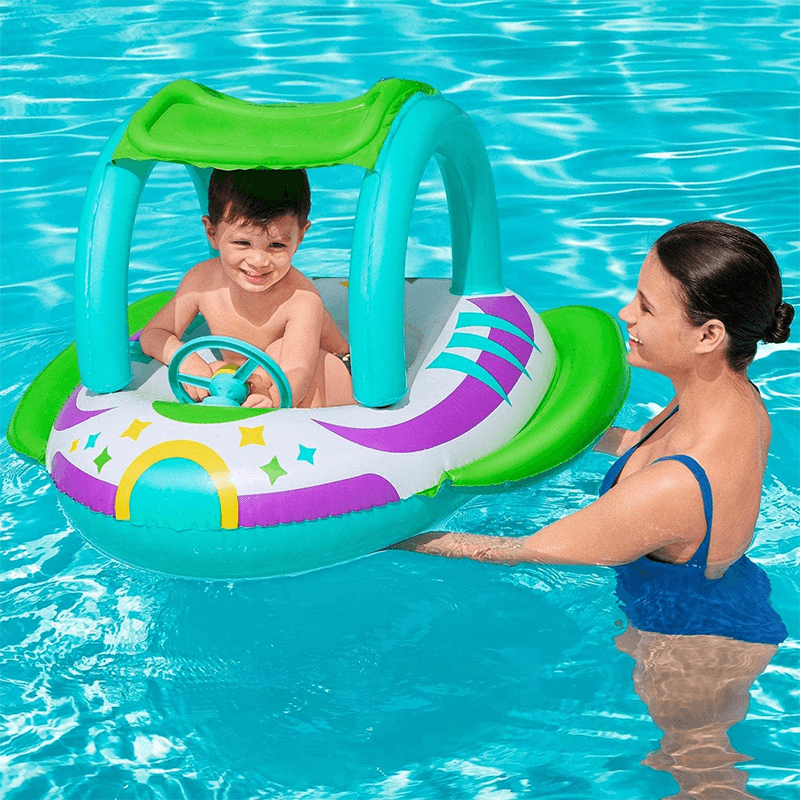 H2OGO! Space Splash Inflatable Baby Boat With Sunshade — photo 2