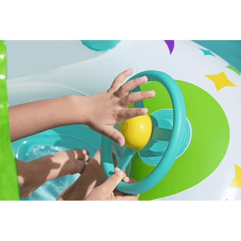 H2OGO! Space Splash Inflatable Baby Boat With Sunshade — photo 7