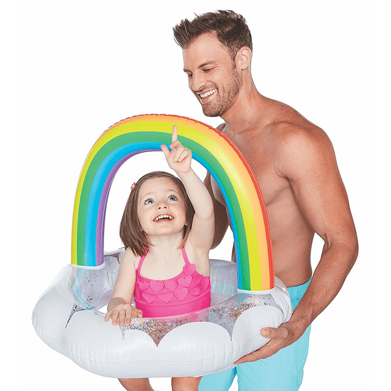 Happy Lil Rainbow Cloud Canopy Pool Ring Float — photo 2