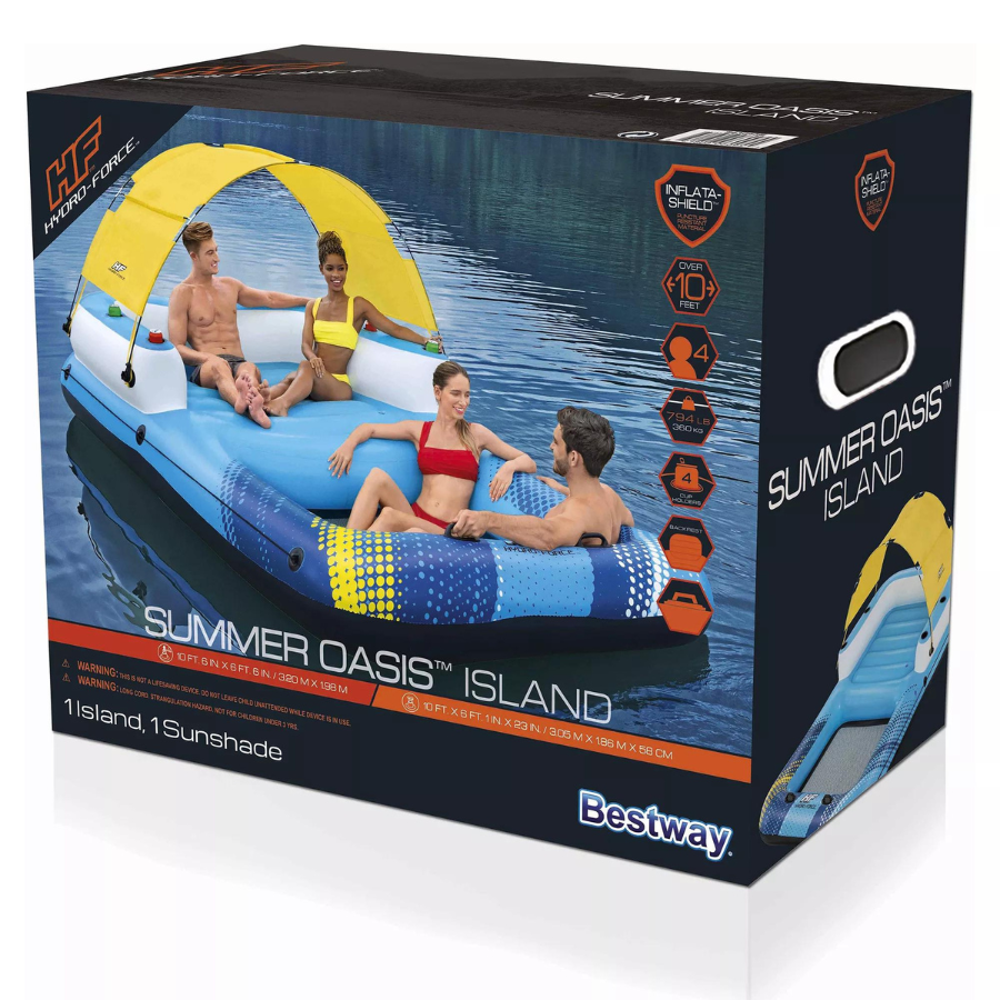 Hydro-Force Summer Oasis 4-Person Inflatable Island — photo 6