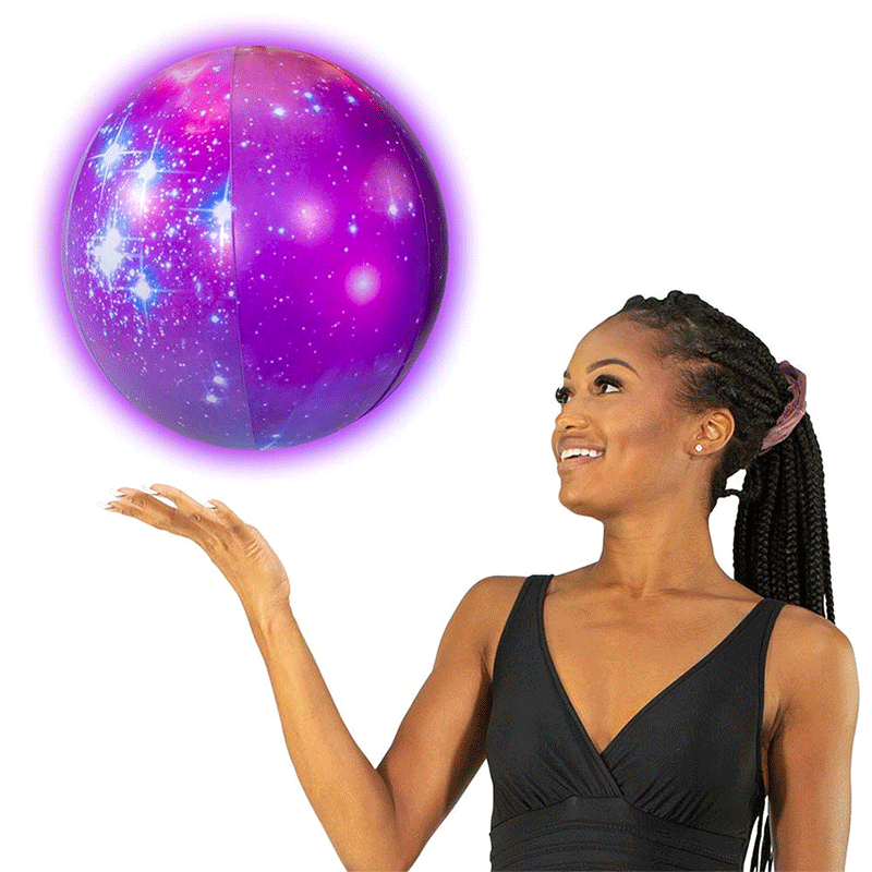 Illuminated Galaxy Beach Ball — photo 2