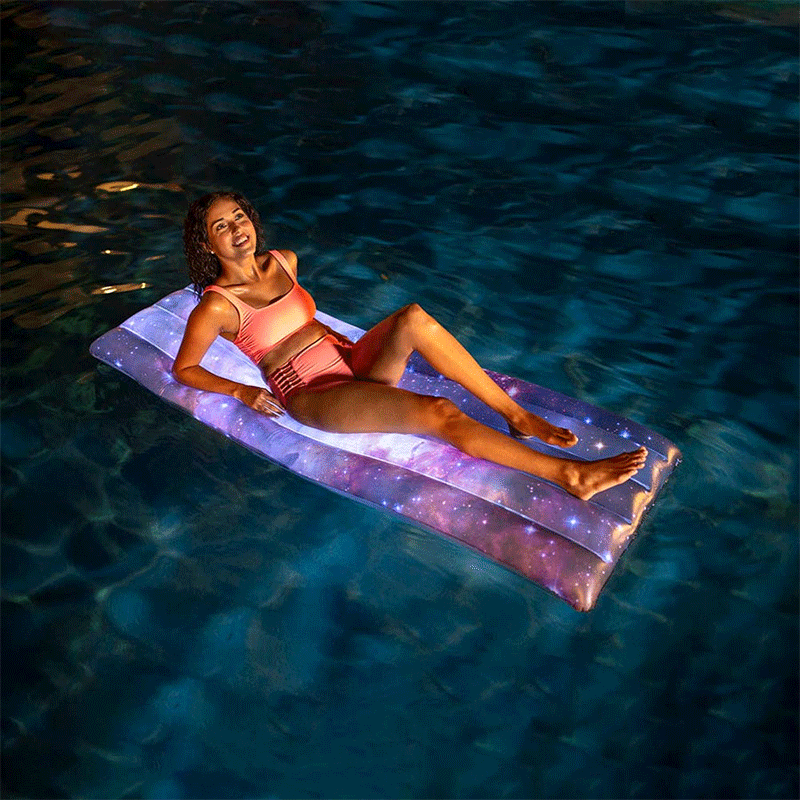 Illuminated Galaxy Pool Raft — photo 2