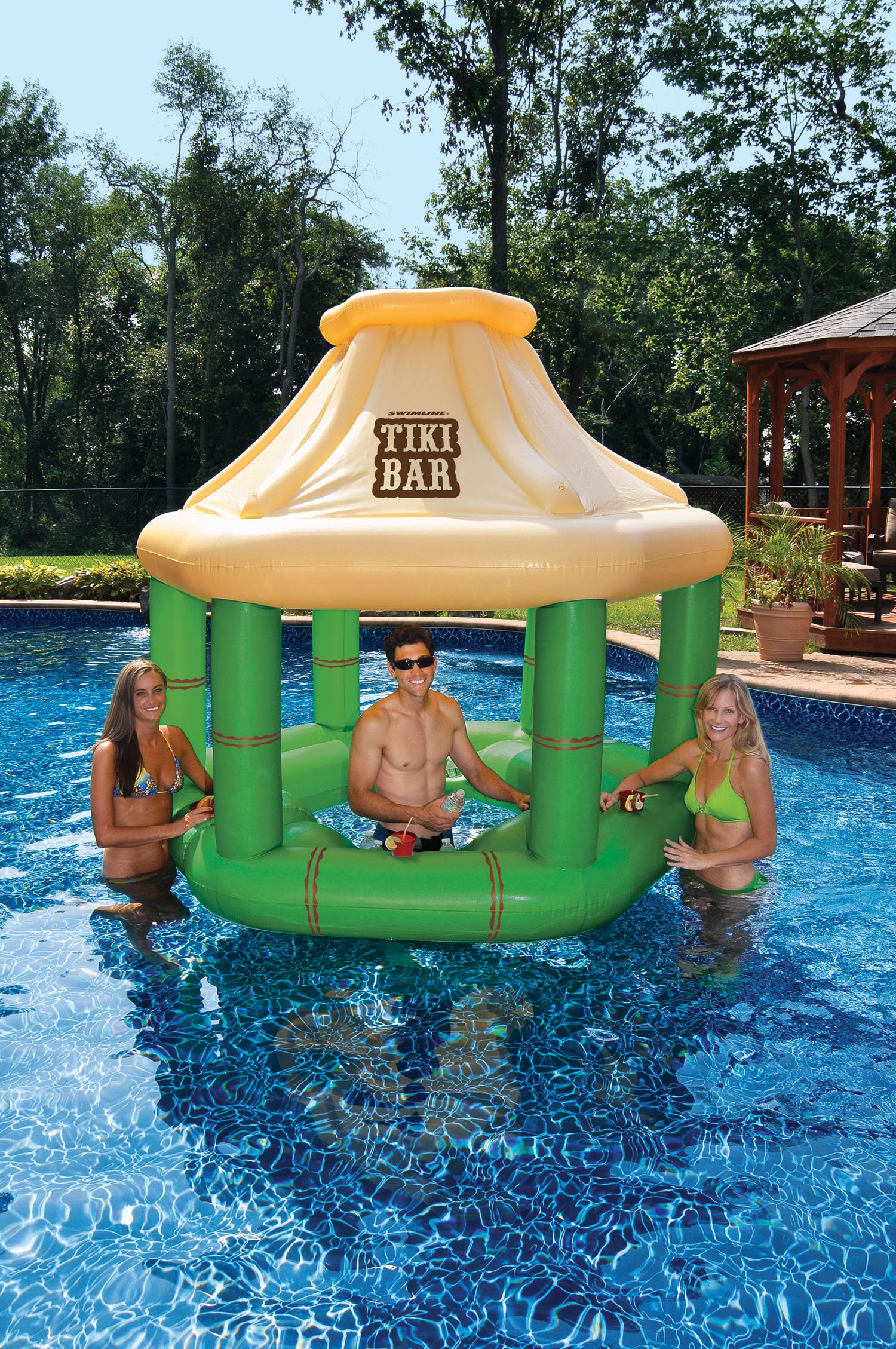 Inflatable Floating Tiki Swim Up Bar — photo 2