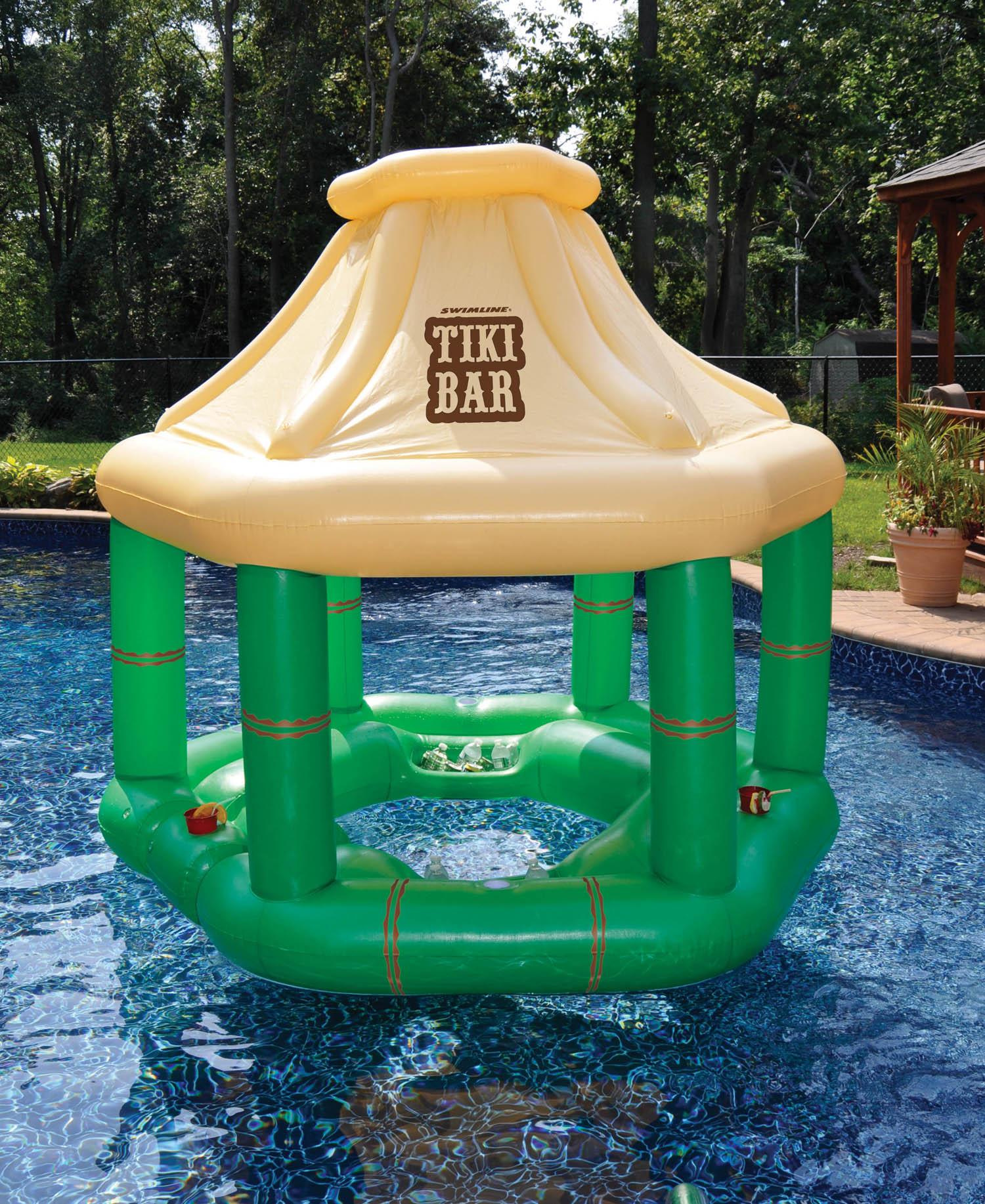 Inflatable Floating Tiki Swim Up Bar — photo 3