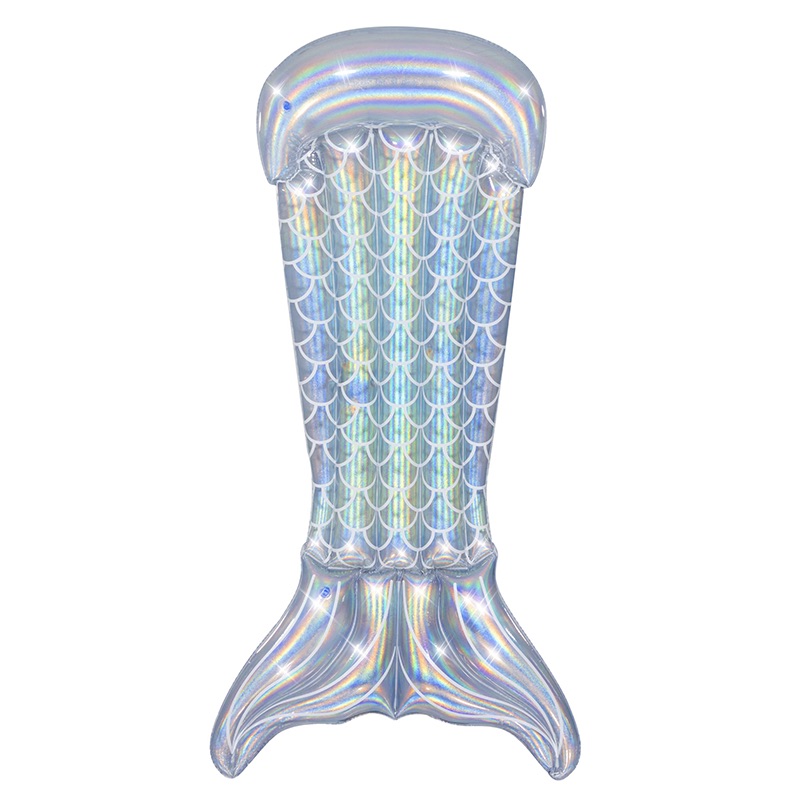 Iridescent Glimmer Mermaid Tail Ride On Pool Lounger