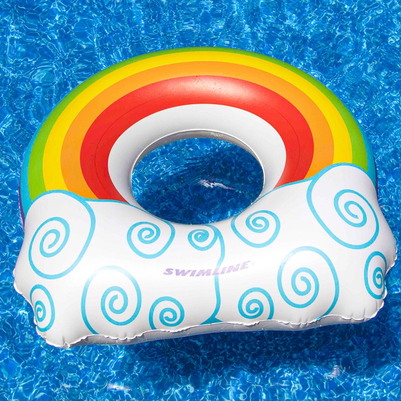 Kids Rainbow Float Swim Ring