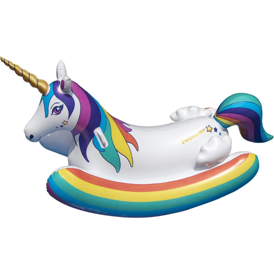 Kids Unicorn Rocker Ride-On Pool Float — photo 2