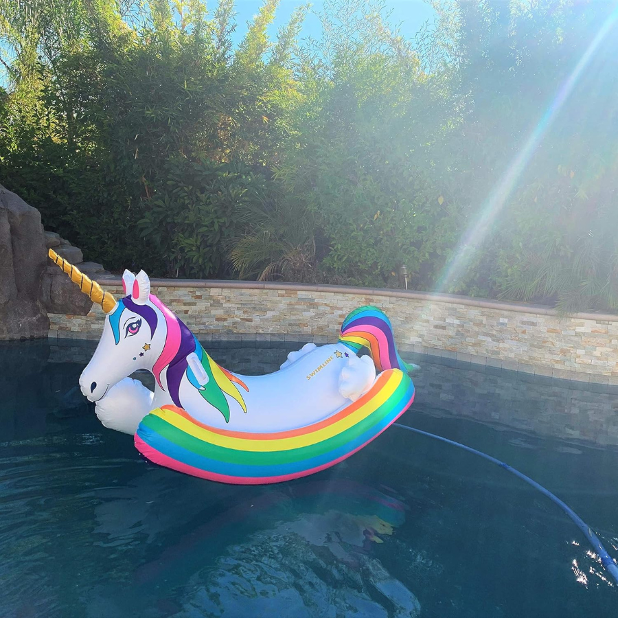 Kids Unicorn Rocker Ride-On Pool Float — photo 4