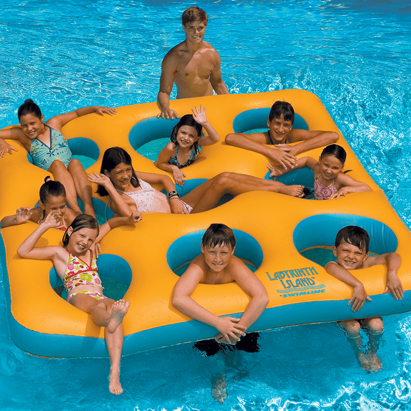 Labyrinth Island Giant Inflatable Pool Lounge Mat — photo 2