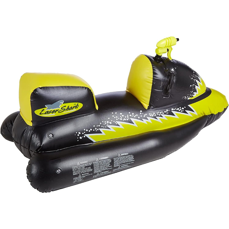 Laser Shark Wet Ski Squirter Inflatable Ride On Pool Float — photo 2