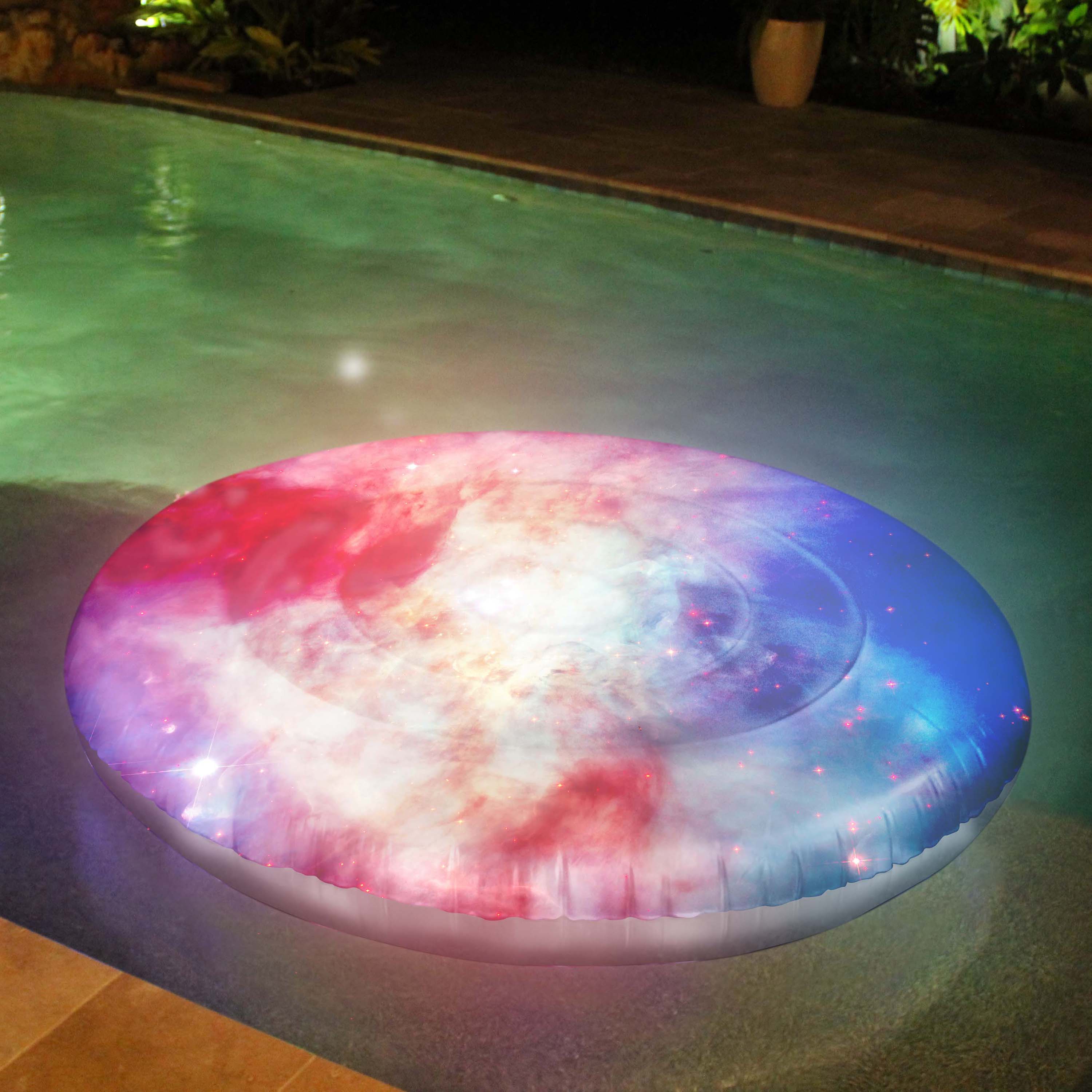 LED Galaxy Island Pool Float — 72 in