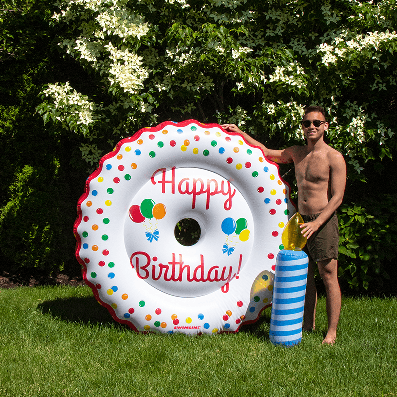 LED Light Up Birthday Cake Inflatable Pool Float — photo 2