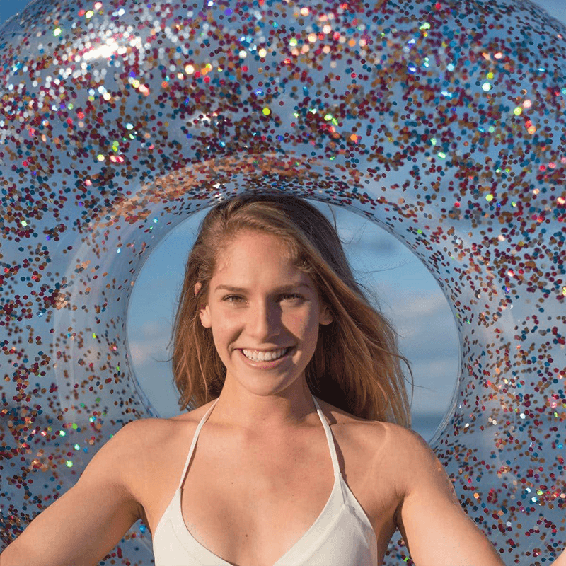 Multi-Colour Pool Candy 48 Inch Glitter Pool Tube — photo 3