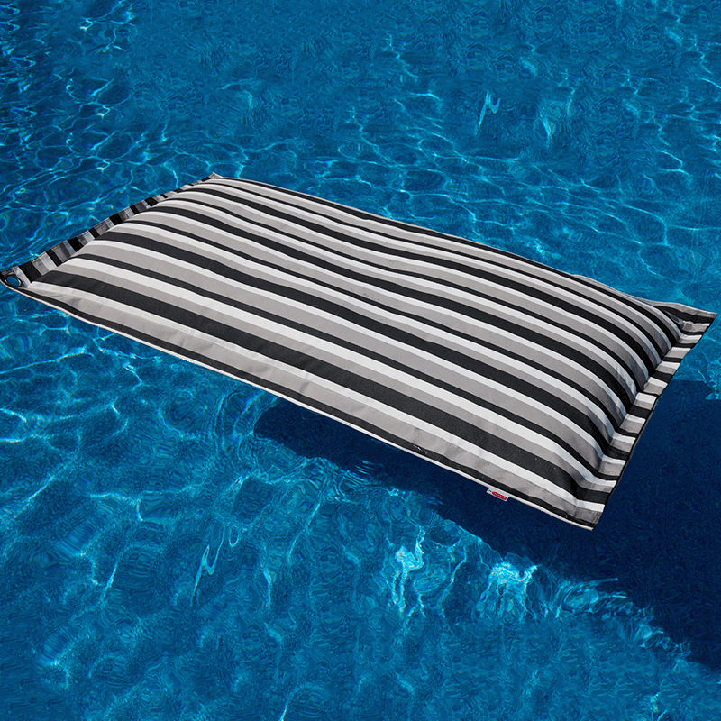 Oasis Bean Bag Pool Float (Black Stripes) — photo 2
