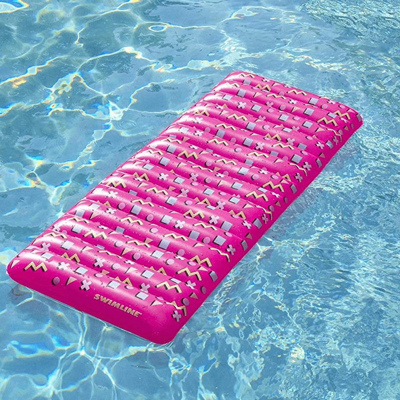 Pink Retro Inflatable Ride-On Pool Mattress — photo 4