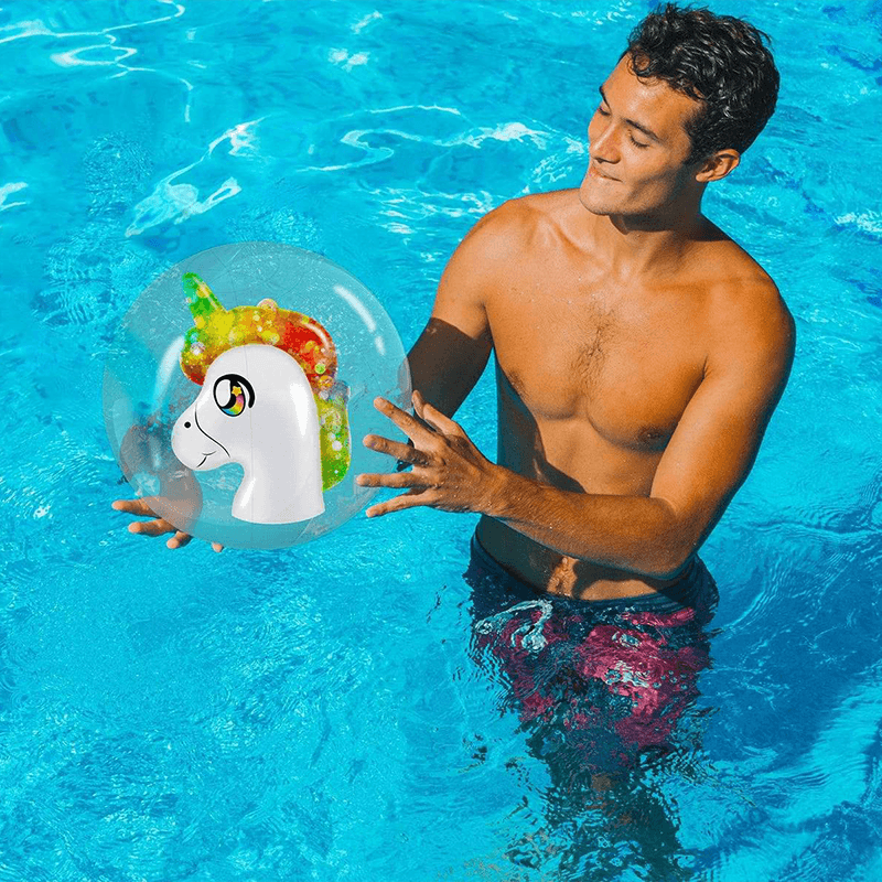 Pool Candy 3D Unicorn Beach Ball — photo 3