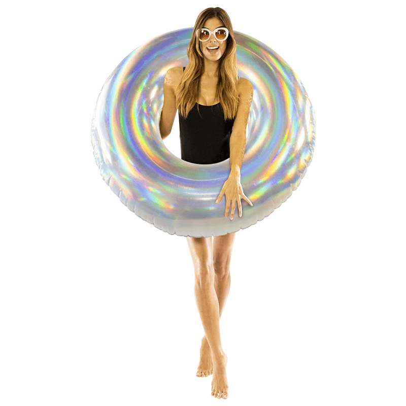 Pool Candy 42 Inch Holographic Inflatable Pool Tube — photo 4
