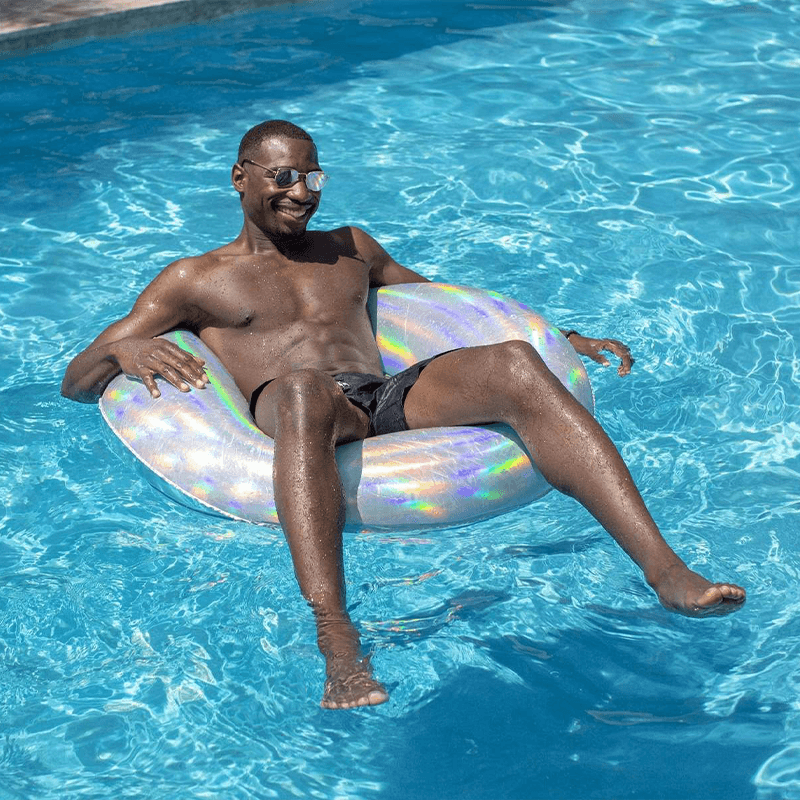 Pool Candy 42 Inch Holographic Inflatable Pool Tube — photo 7