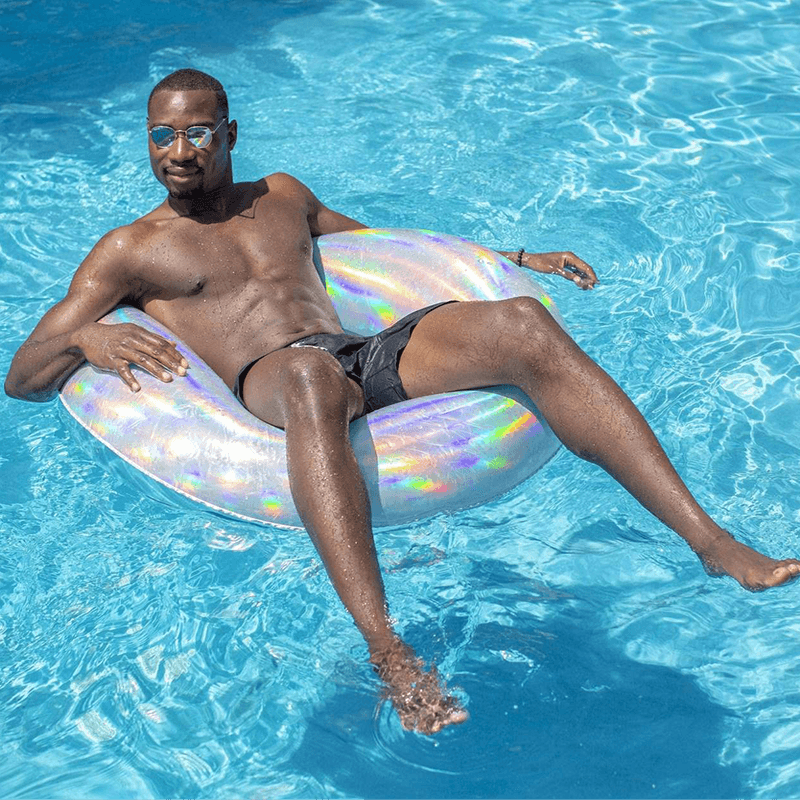 Pool Candy 42 Inch Holographic Inflatable Pool Tube — photo 9