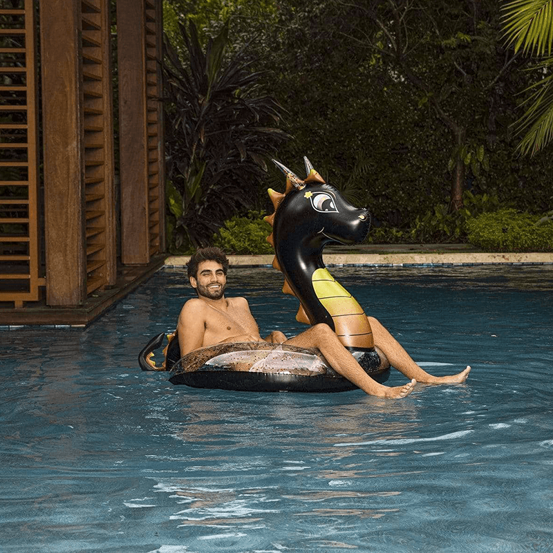 Pool Candy 48 Inch Glitter Black Dragon Pool Tube — photo 5