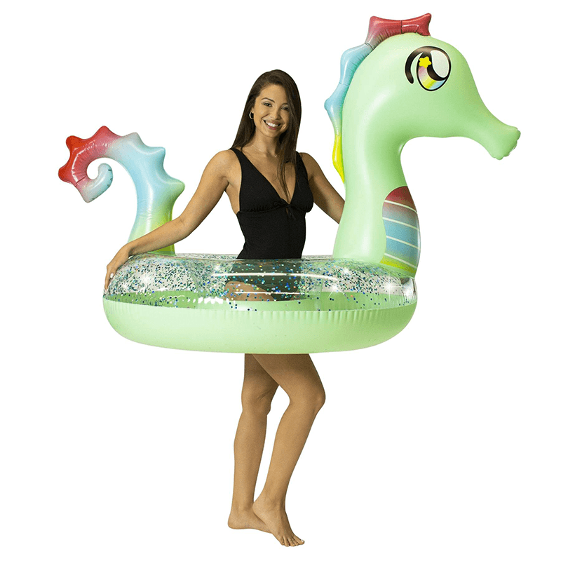Pool Candy 48 Inch Glitter Seahorse Pool Tube — photo 2