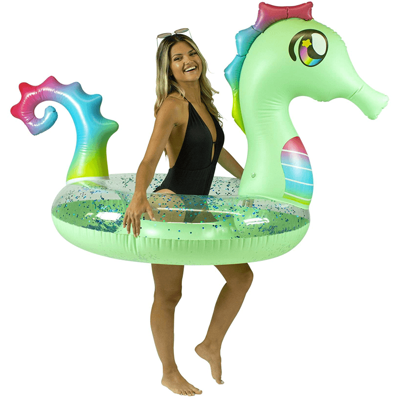 Pool Candy 48 Inch Glitter Seahorse Pool Tube — photo 3