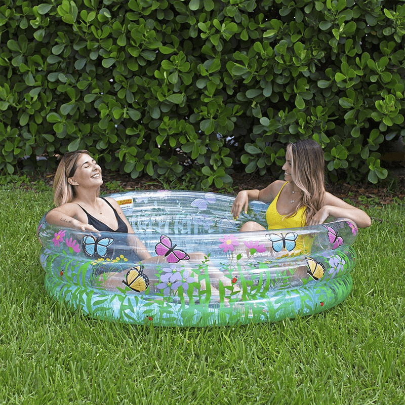 Pool Candy 60 Inch Inflatable Butterfly Garden Sun Tanning Pool — photo 4