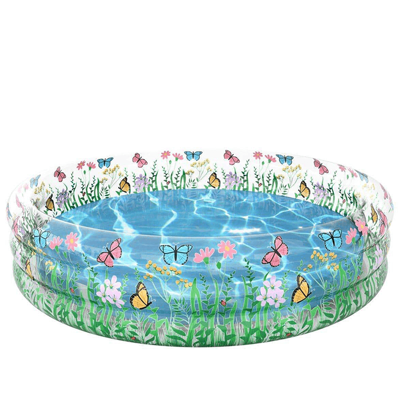 Pool Candy 60 Inch Inflatable Butterfly Garden Sun Tanning Pool — photo 5
