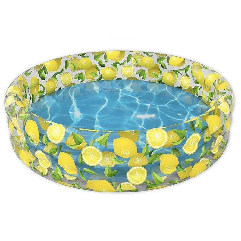 Pool Candy 60 Inch Inflatable Lemon Print Sun Tanning Pool — photo 8
