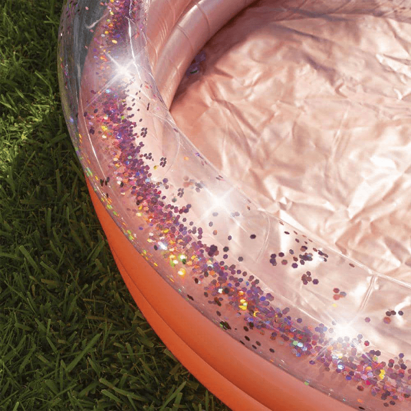 Pool Candy 60 Inch Inflatable Rose Gold Sun Tanning Pool — photo 3
